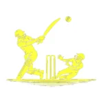 Cricket Match Wall Stickers Lemon | Stickers on Wall