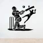 Cricket Play Wall Stickers Dark Black | Stickers on Wall
