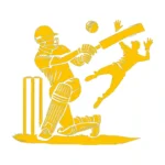 Cricket Play Wall Stickers Golden Yellow | Stickers on Wall