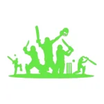 Cricket Players Wall Stickers Apple Green | Stickers on Wall