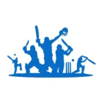 Cricket Players Wall Stickers Azure Blue | Stickers on Wall