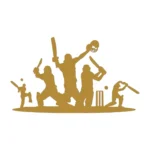 Cricket Players Wall Stickers Gold | Stickers on Wall
