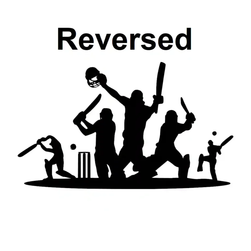 Cricket Players Wall Stickers Reversed | Stickers on Wall