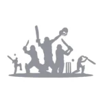 Cricket Players Wall Stickers Silver | Stickers on Wall