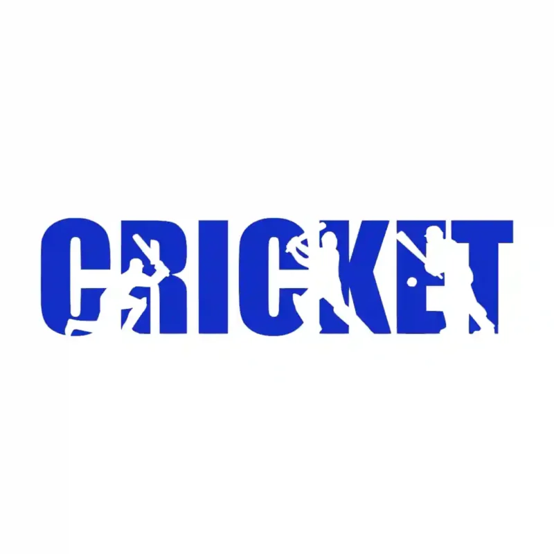 Cricket Text Wall Stickers Brilliant Blue | Stickers on Wall