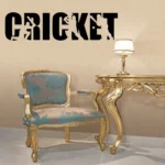 Cricket Text Wall Stickers Dark Black | Stickers on Wall