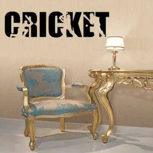 Cricket Text Wall Stickers Dark Black | Stickers on Wall