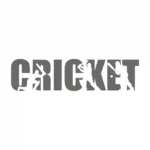 Cricket Text Wall Stickers Dark Grey | Stickers on Wall