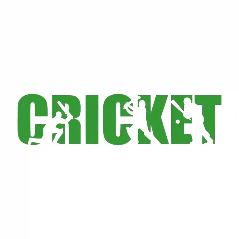 Cricket Text Wall Stickers Mid Green | Stickers on Wall