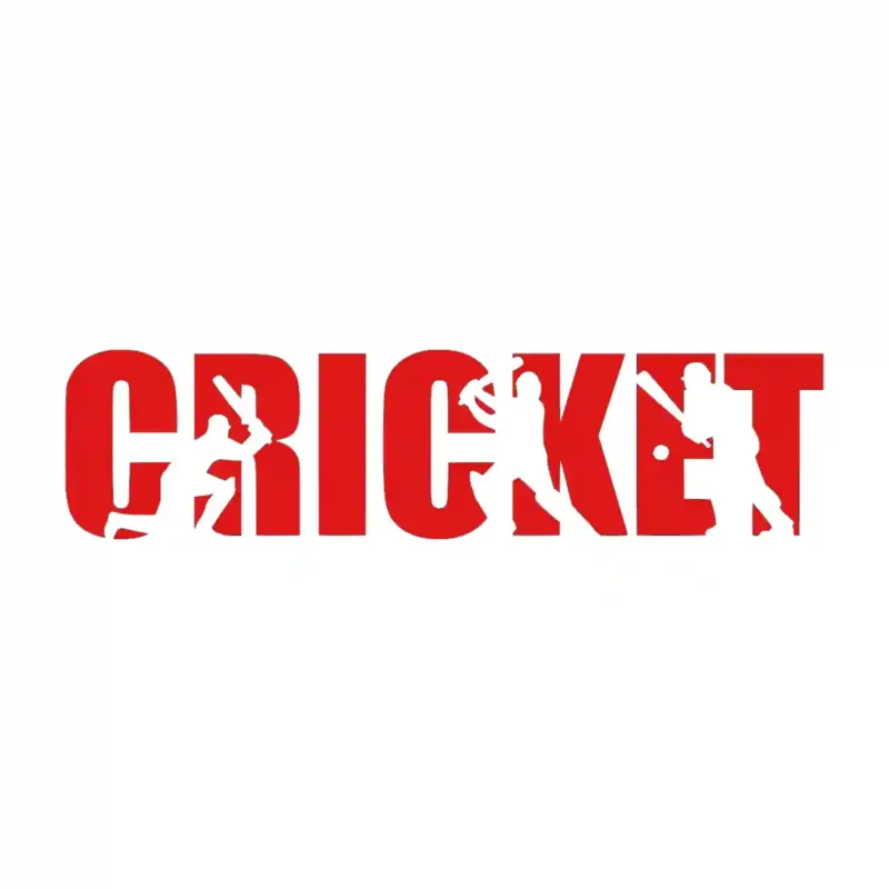 Cricket Text Wall Stickers Red | Stickers on Wall