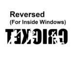 Cricket Text Wall Stickers Reversed | Stickers on Wall