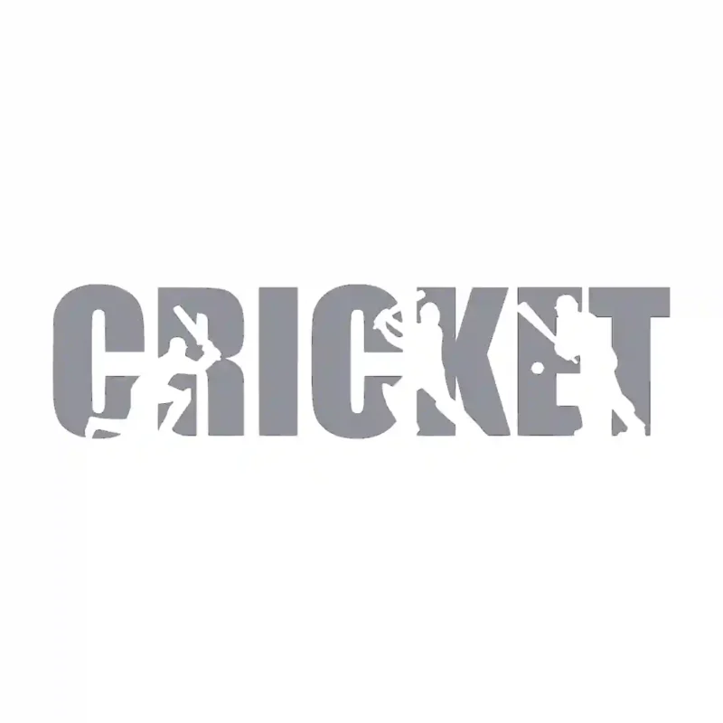 Cricket Text Wall Stickers Silver | Stickers on Wall