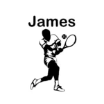Custom Tennis Wall Stickers Black | Stickers on Wall