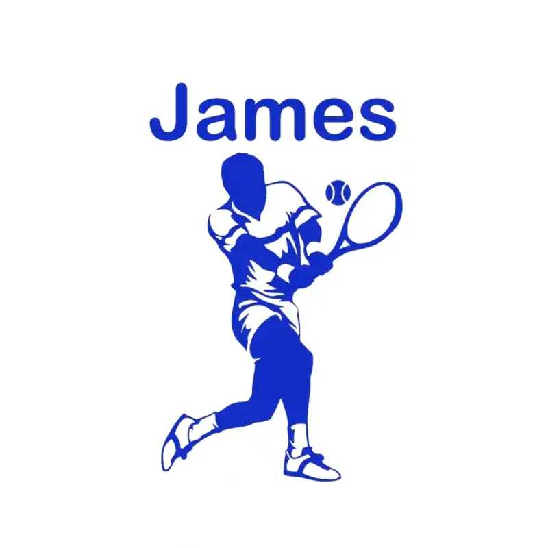 Custom Tennis Wall Stickers Brilliant Blue | Stickers on Wall