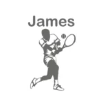 Custom Tennis Wall Stickers Dark Grey | Stickers on Wall