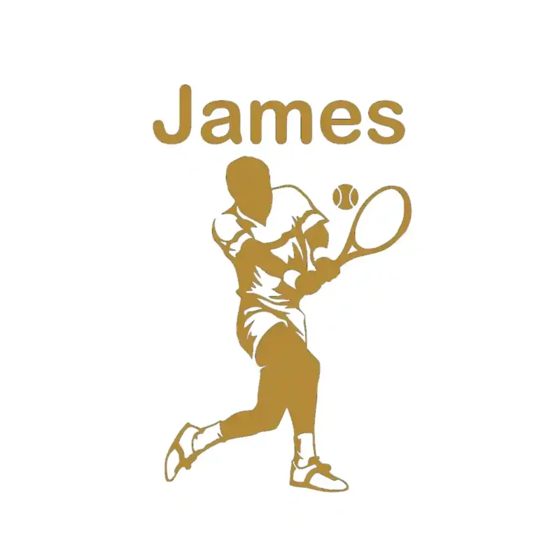 Custom Tennis Wall Stickers Gold | Stickers on Wall