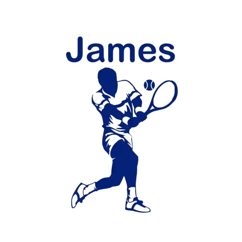 Custom Tennis Wall Stickers Medium Blue | Stickers on Wall