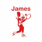 Custom Tennis Wall Stickers Red | Stickers on Wall