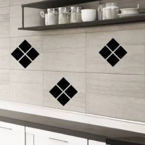 Diamonds Tile Wall Stickers Dark Black | Stickers on Wall