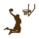 Dunk Wall Basketball Stickers Brown | Stickers on Wall Dunk Wall Basketball Stickers Brown | Stickers on Wall