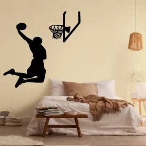 Dunk wall basketball stickers dark black