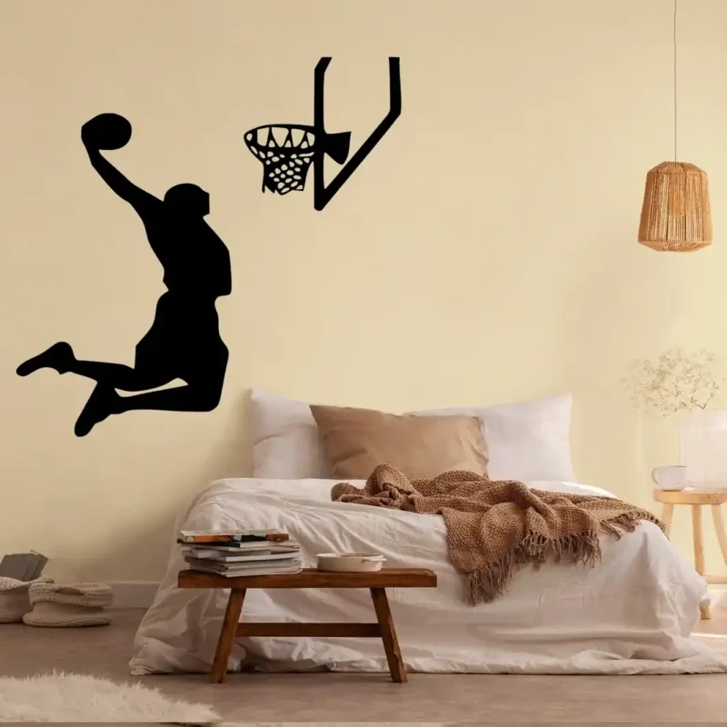 Dunk Wall Basketball Stickers Dark Black | Stickers on Wall Dunk Wall Basketball Stickers Dark Black | Stickers on Wall