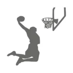 Dunk Wall Basketball Stickers Dark Grey | Stickers on Wall Dunk Wall Basketball Stickers Dark Grey | Stickers on Wall