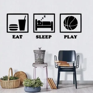 Eat ball wall stickers