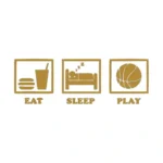 Eat Ball Wall Stickers Gold | Stickers on Wall