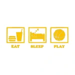 Eat Ball Wall Stickers Golden Yellow | Stickers on Wall