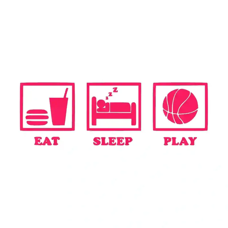 Eat Ball Wall Stickers Hot Pink | Stickers on Wall