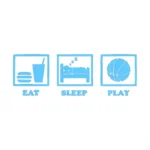 Eat Ball Wall Stickers Light Blue | Stickers on Wall