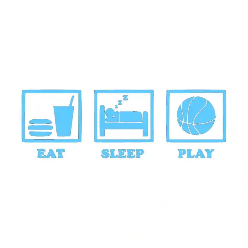 Eat Ball Wall Stickers Light Blue | Stickers on Wall
