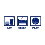 Eat Ball Wall Stickers Medium Blue | Stickers on Wall