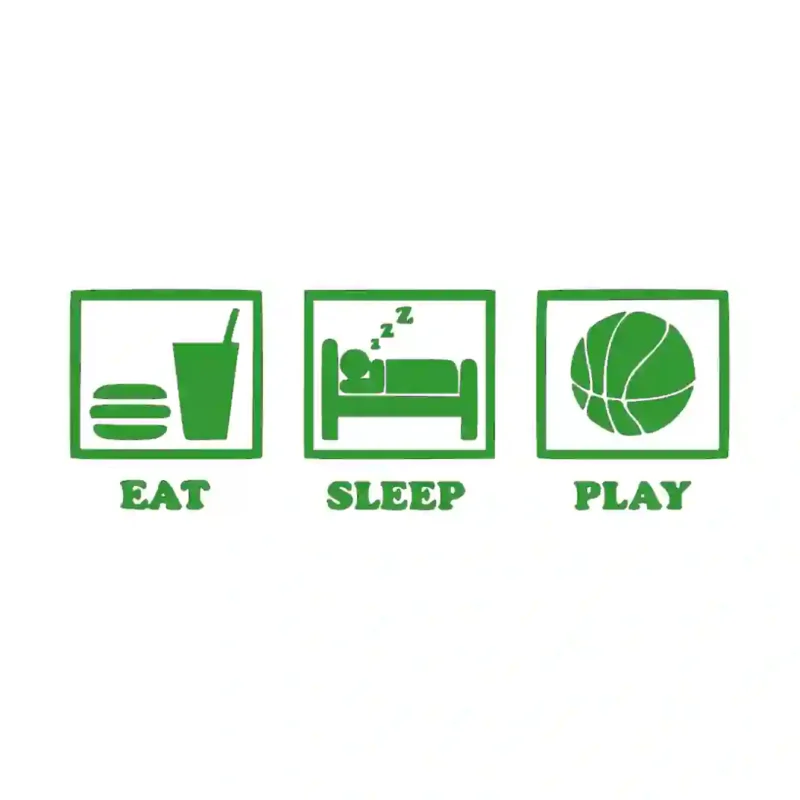 Eat Ball Wall Stickers Mid Green | Stickers on Wall