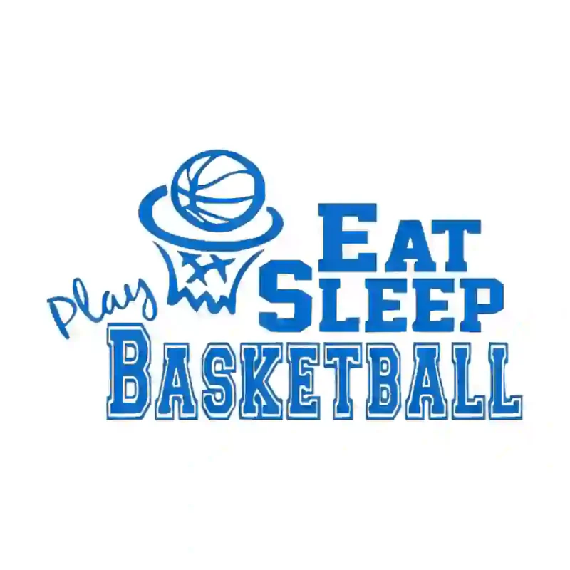 Eat Basketball Wall Stickers Azure Blue | Stickers on Wall