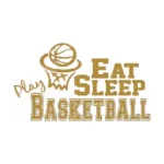Eat Basketball Wall Stickers Gold | Stickers on Wall