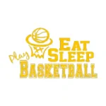 Eat Basketball Wall Stickers Golden Yellow | Stickers on Wall