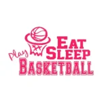 Eat Basketball Wall Stickers Hot Pink | Stickers on Wall