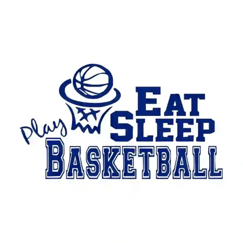 Eat Basketball Wall Stickers Medium Blue | Stickers on Wall