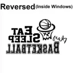 Eat Basketball Wall Stickers Reversed | Stickers on Wall