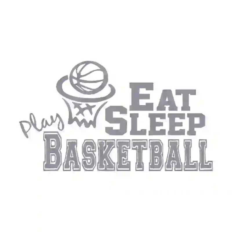 Eat Basketball Wall Stickers Silver | Stickers on Wall