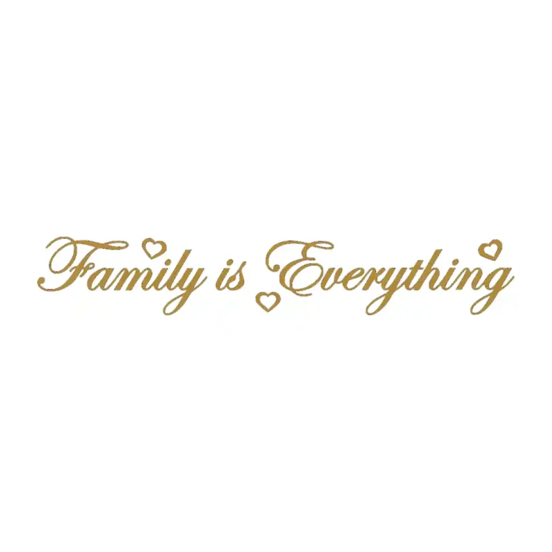 Family is Everything Wall Stickers Gold | Stickers on Wall