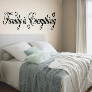 Family is everything wall stickers pure black
