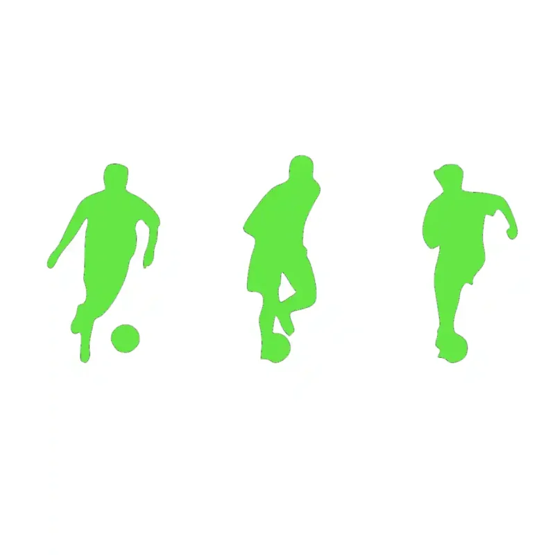 Football Player Wall Stickers Apple Green | Stickers on Wall