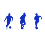 Football Player Wall Stickers Brilliant Blue | Stickers on Wall Football Player Wall Stickers Brilliant Blue | Stickers on Wall