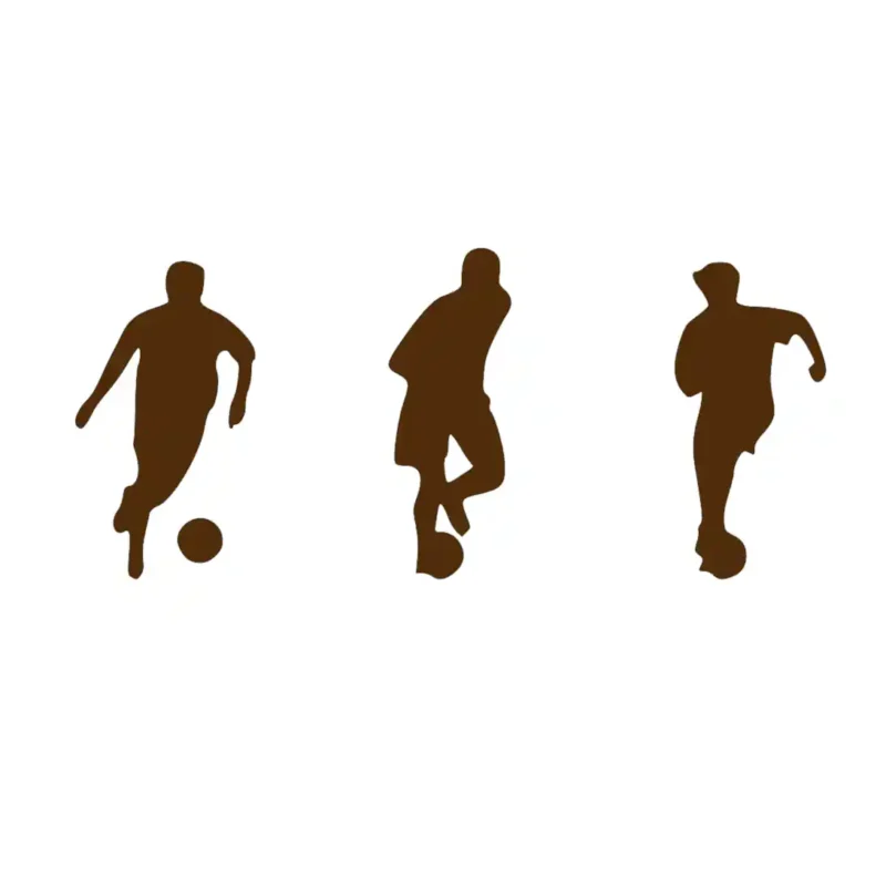 Football Player Wall Stickers Brown | Stickers on Wall