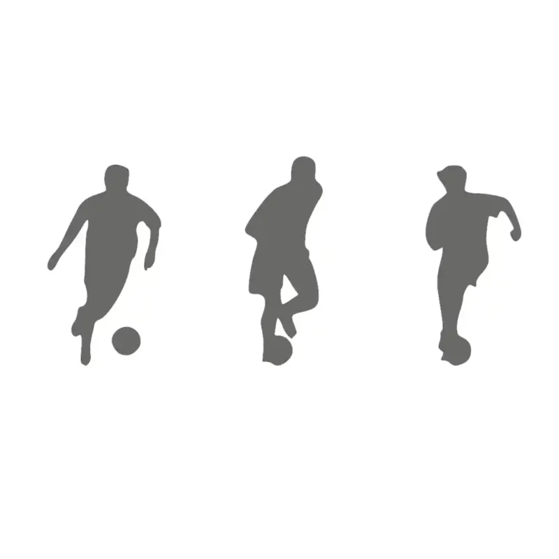 Football Player Wall Stickers Dark Grey | Stickers on Wall