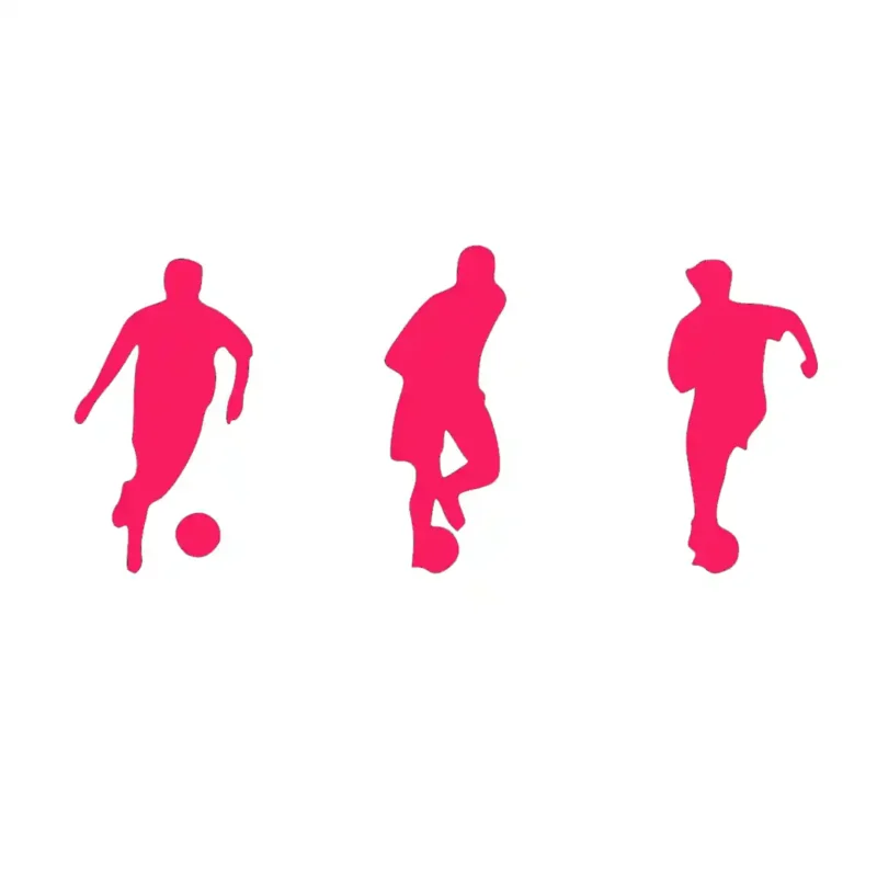 Football Player Wall Stickers Hot Pink | Stickers on Wall