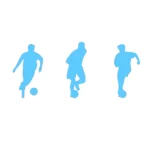 Football Player Wall Stickers Light Blue | Stickers on Wall Football Player Wall Stickers Light Blue | Stickers on Wall